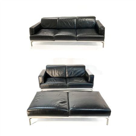 Busnelli Lotto composto da un divano a tre posti e uno a due posti, e da una pan