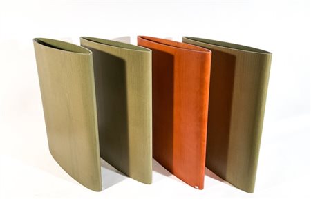 Ingo knuth Lotto composto da quattro contenitori a sezione ellissoidale in multi