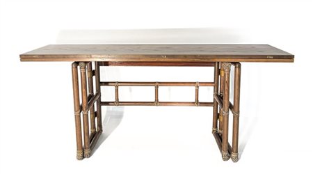 Lyda Levi Tavolo console apribile a libro con struttura in legno massello imitan