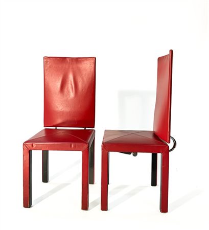 Paolo Piva Coppia di sedie modello "Arcadia". Produzione BeB, Italia-Maxalto, 20