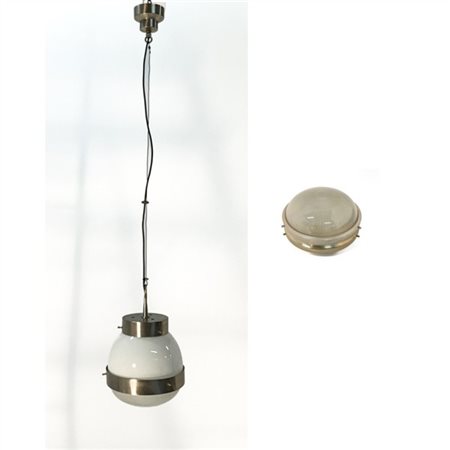 Sergio Mazza ( Milano 1931 )
Lampada a sospensione e applique modello "Delta".