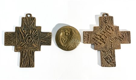 Arnaldo Pomodoro (1926-2025) e Gio Pomodoro (1930-2002) Due croci in fusione di