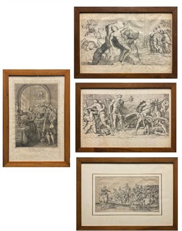 Lotto composto da due acqueforti di Carlo Cesio da Annibale Carracci, un'acquaf