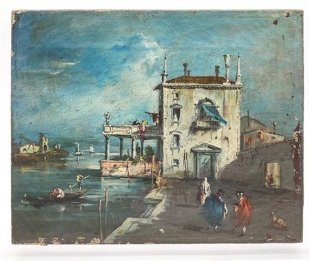 Ignoto

"Capriccio con figure"
olio su tela (cm 20,2x25,4)
al retro tracce di i