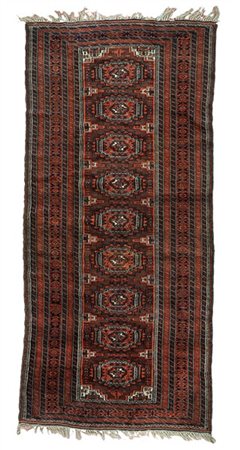 Tappeto galleria Beluchistan, Persia, fine secolo XIX. Decoro con una fila di G