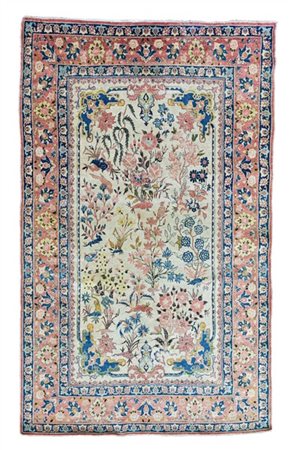 Tappeto Sarouk, Persia, secolo XX. Decoro floreale di ispirazione Moghul con sp
