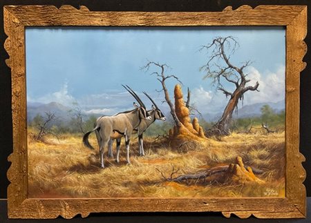 Roberto Bianchi "Orici" 
olio su tela (cm 60x90)
firmato e iscritto in basso a d