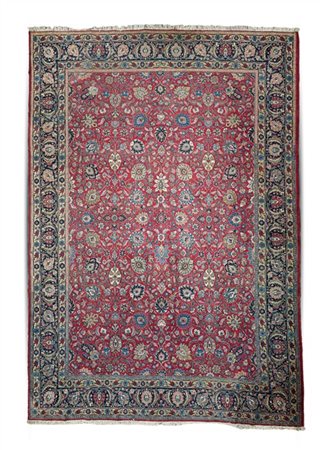 Tappeto Sarouk, Persia, secolo XX. Decoro all over floreale policromo di ispira