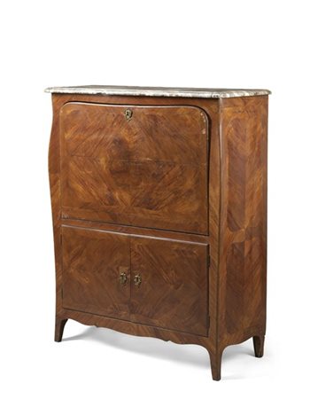 Ebanista francese, secolo XVIII
Secretaire di forma mossa lastronato in bois de