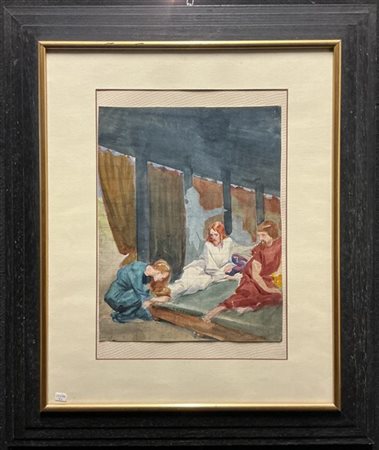 Felice Tosalli (Attr.) "Studio dellÂaffresco cappella Maddalena Boggio da Revigl