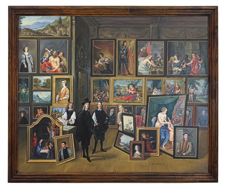 Copista del secolo XX - Versione del dipinto di David Teniers II 
raffiigurante