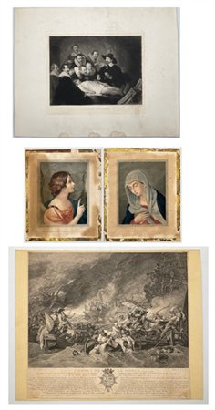 Lotto composto da una coppia di stampe di P. Bonato da Guido Reni raffiguranti