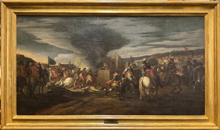 Ignoto

"Scena di battaglia"
olio su tela (cm 71x133)
in antica cornice dorata