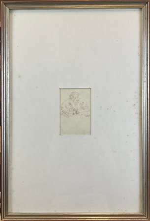 Ignoto di fine secolo XIX

"Ritratto di anziano" 
china su carta (cm 14x10)
in