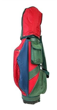 Sacca da golf contenete numerose mazze marcate Lynx (difetti)