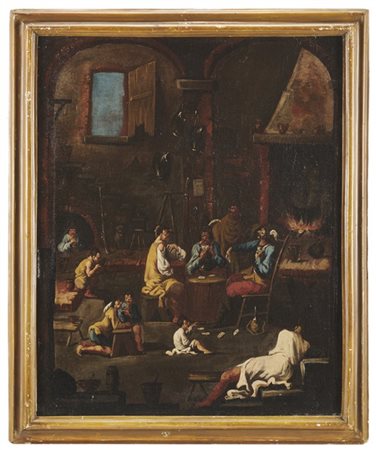 Ambito di Alessandro Magnasco

"Scena di interno con giocatori di carte"
olio s