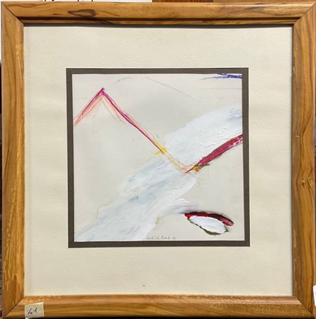 ANDRÃ DU BESSET "Senza titolo" 1984
tecnica mista su carta
cm 18x18,5
Firmato e