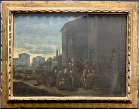 Scuola fiamminga della fine del secolo XVII

"Scena popolare"
olio su tela (cm