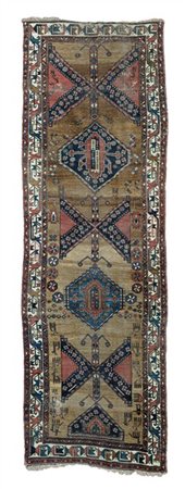 Tappeto passatoia Samarcanda, Turkestan orientale, secolo XX (cm 368x116) (dife