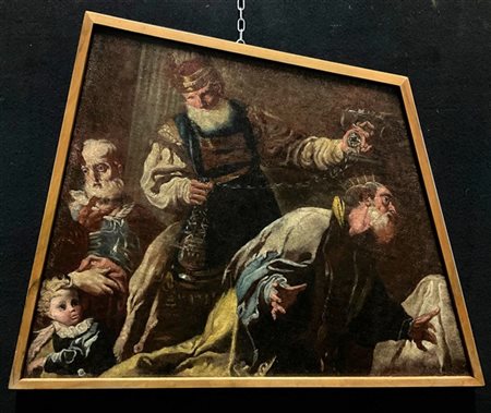 Scuola veneta del secolo XVIII

"Adorazione dei Magi"
olio su tavola (a vista c