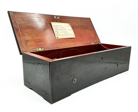 Nicole Frères à Genève. 
Scatola musicale a cilindro a sei arie in custodia di