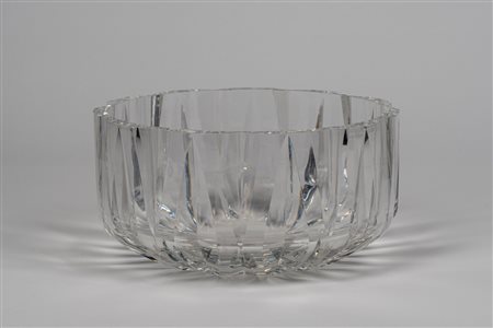 Centrotavola Orrefors in cristallo molato