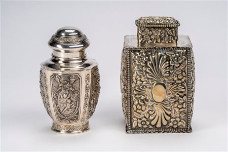 Due scatole porta tè, Early 20th century