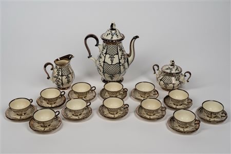 Servizio da caffè in porcellana. Rosenthal, Germany, Chippendale, secolo XX