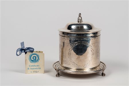 Manifattura inglese - Scatola porta biscotti , late 19th century