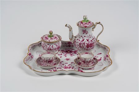 Servizio da caffè in porcellana di Meissen "Indian Purple Rich"