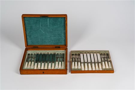 Servizio di posate da dolce, England, early 20th century