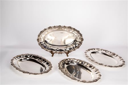 Quattro vassoi, Italy, first half of the 20th century