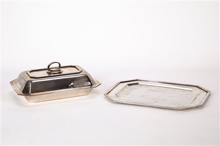 Ricci & C. - Legumiera con vassoio, Alexandria, circa 1950