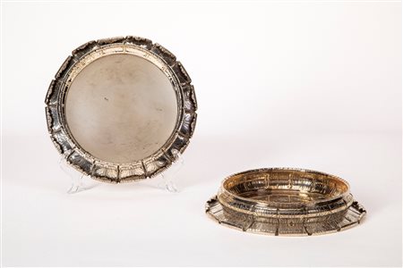 Mario Buccellati - Coppia di grandi sotto bottiglie, Milan/Rome, circa 1950