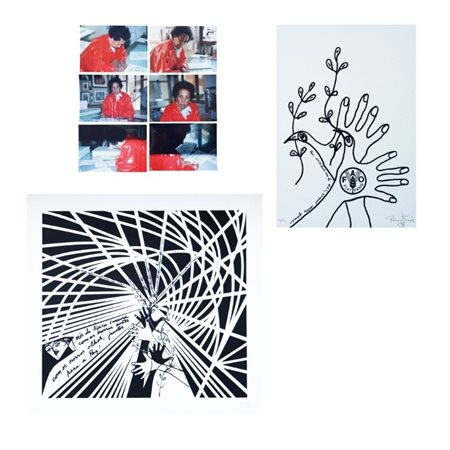 Bertina Lopez, Lotto di due serigrafie e sei foto