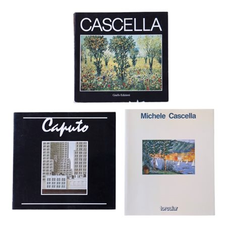 Lotto di tre volumi di Michele Cascella e Tonino Caputo