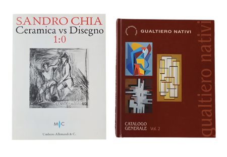 Lotto di due volumi di Sandro Chia e Gualtiero Nativi