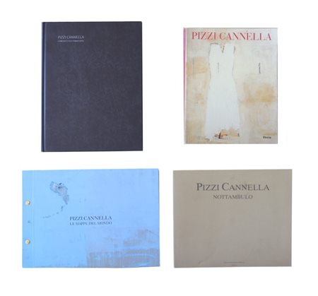 Lotto di quattro cataloghi di Piero Pizzi Cannella