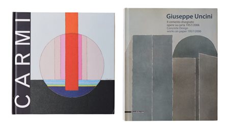 Lotto di due volumi di Eugenio Carmi e Giuseppe Uncini