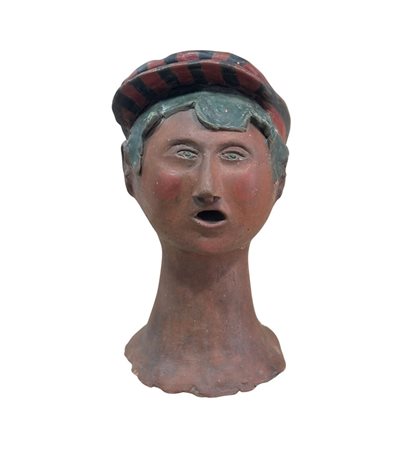 Scultura in terracotta, periodo XX secolo raffigurante Scugnizzo napoletano....