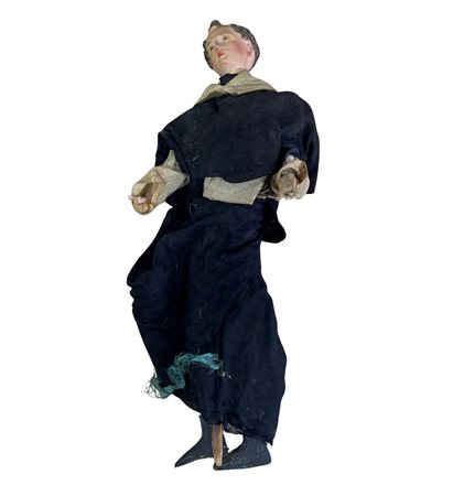 Scultura in terracotta, periodo XIX secolo raffigurante San Vincenzo....