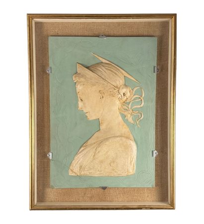 Calco in basso rilievo, periodo XIX/XX secolo scuola Italiana, raffigurante...