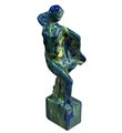 Scultura in ceramica decorata, periodo XX secolo raffigurante Donna danzante....