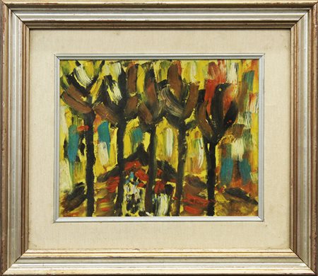 GIOVANNI RAVERA, "Paesaggio astratto", 14/06/1973