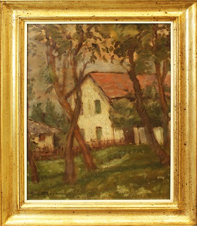 ENRICO ALLIMANDI, "Casolare", anni '40 circa