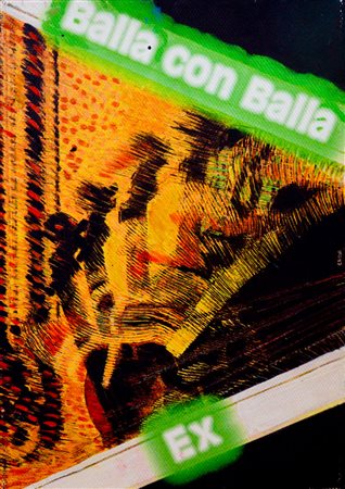 ENRICO MANERA Asmara 1947 Balla con Balla olio emulsionato su tela 30x43