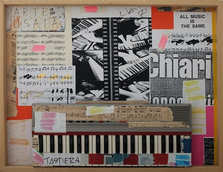 GIUSEPPE CHIARI 1926-2007 Pianola Assemblaggio e pittura 60x80