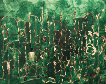 GIUSEPPE GALLO Rogliano 1954 senza titolo opera pubblicata tecnica mista su...