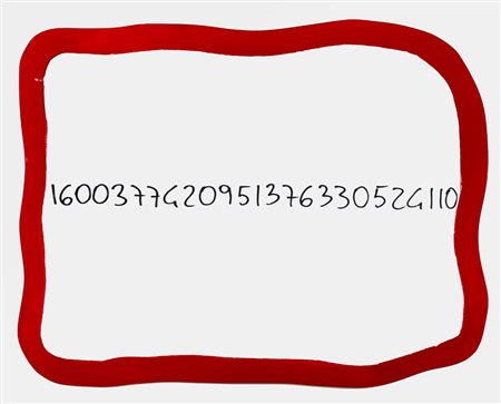 MICHELANGELO PISTOLETTO Biella 1933 Specchio acrilico su specchio 60x80