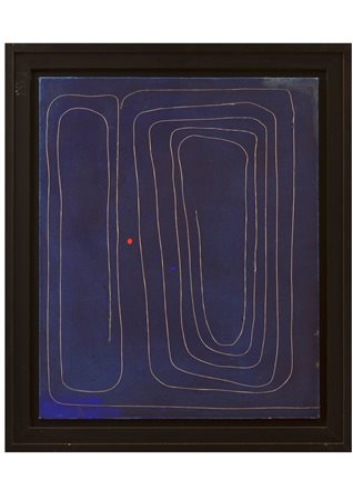 ACHILLE PACE Termoli 1923 Punto rosso tecnica mista 45x55